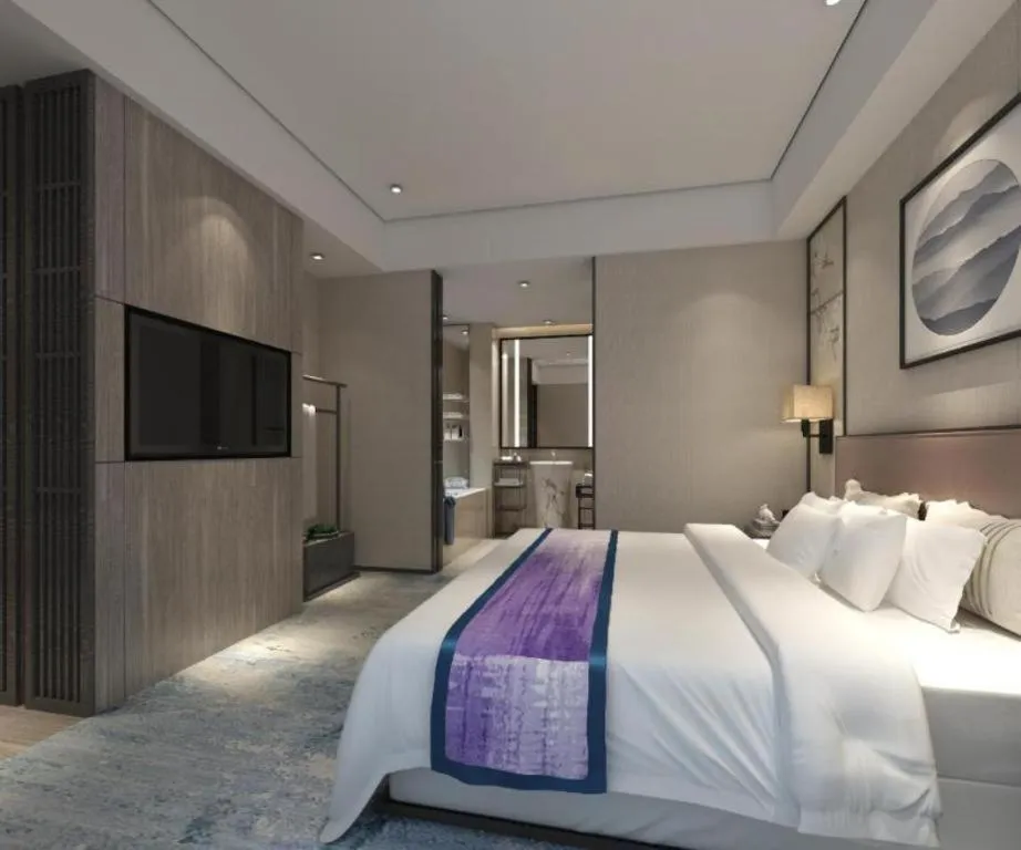 Bed in Yuan Culture Hotel Shenzhen World Shajing
