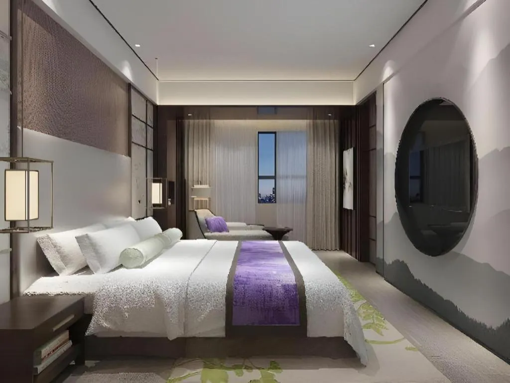 Bed in Yuan Culture Hotel Shenzhen World Shajing