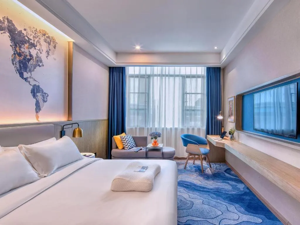 Bed in Kyriad Marvelous Hotel·Yanbu International Tea City