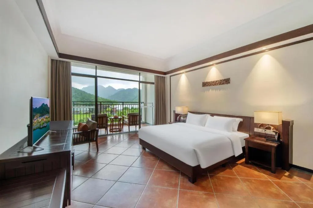 Bed in LN Dongfang Hot Spring Resort