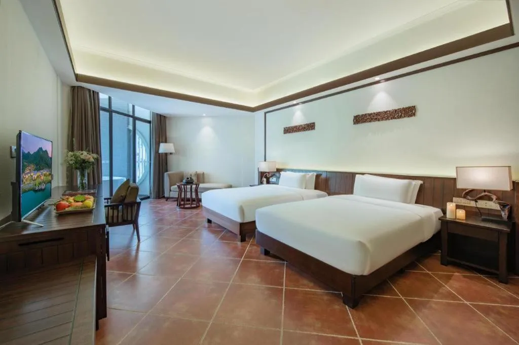 Bed in LN Dongfang Hot Spring Resort