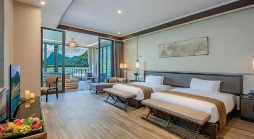 Bed in LN Dongfang Hot Spring Resort