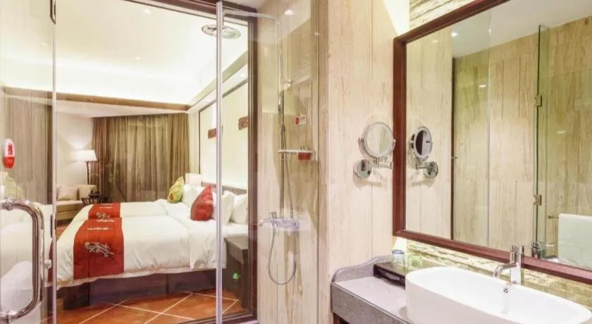 Bed in LN Dongfang Hot Spring Resort