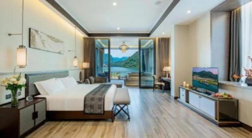 Bed in LN Dongfang Hot Spring Resort