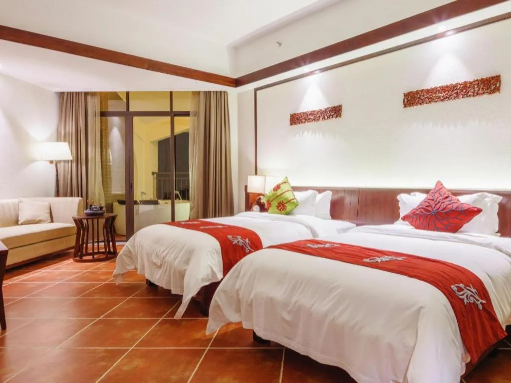 Bed in LN Dongfang Hot Spring Resort