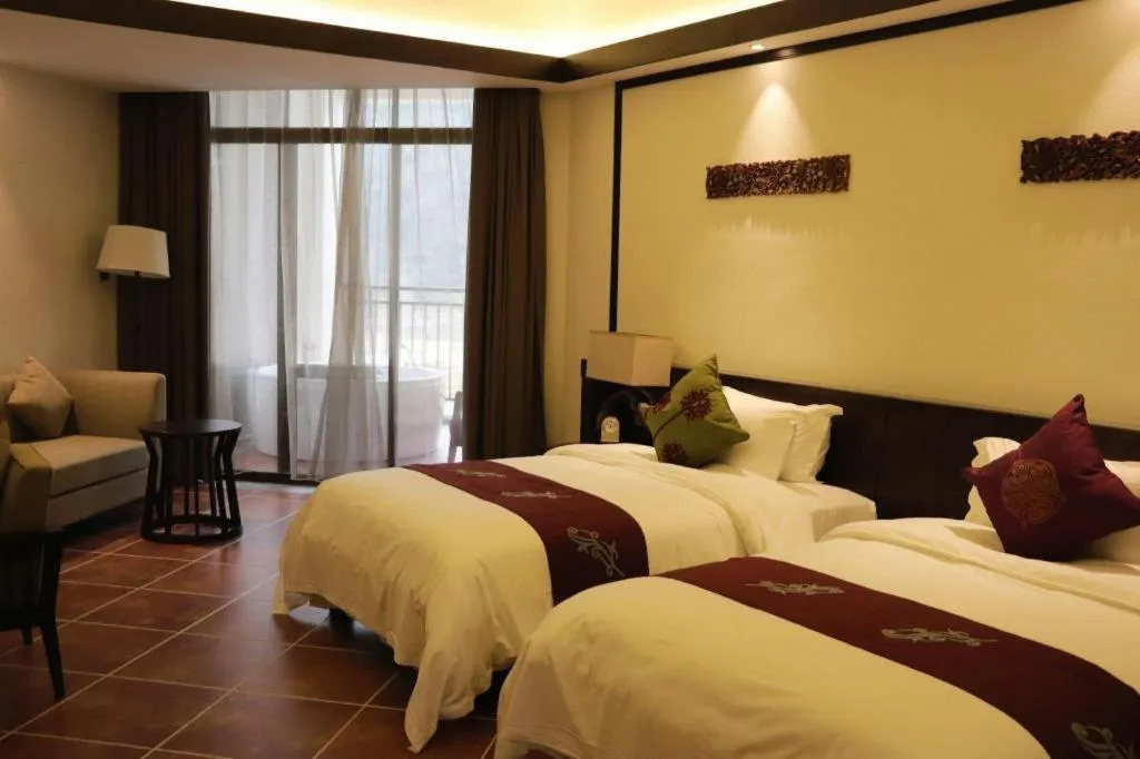 Bed in LN Dongfang Hot Spring Resort