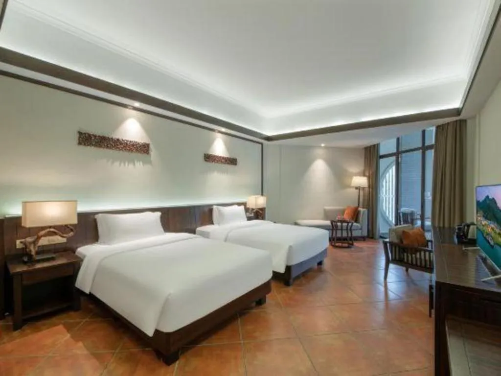 Bed in LN Dongfang Hot Spring Resort