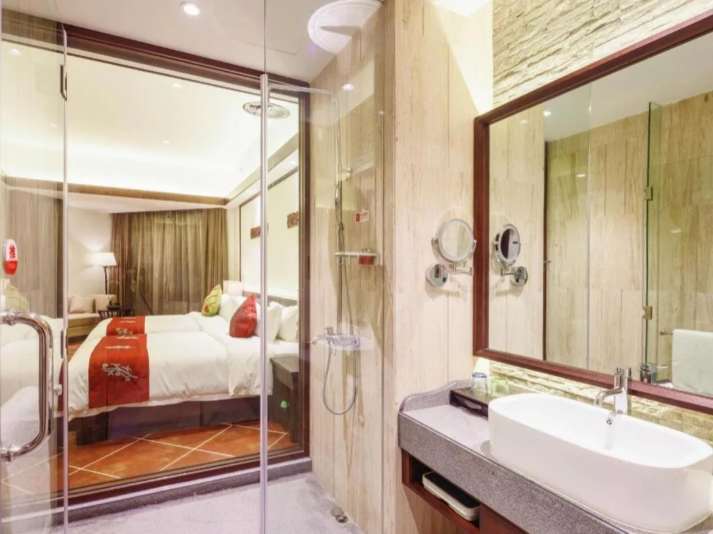 Bed in LN Dongfang Hot Spring Resort