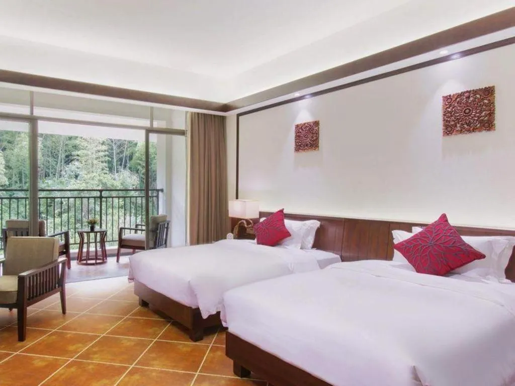 Bed in LN Dongfang Hot Spring Resort