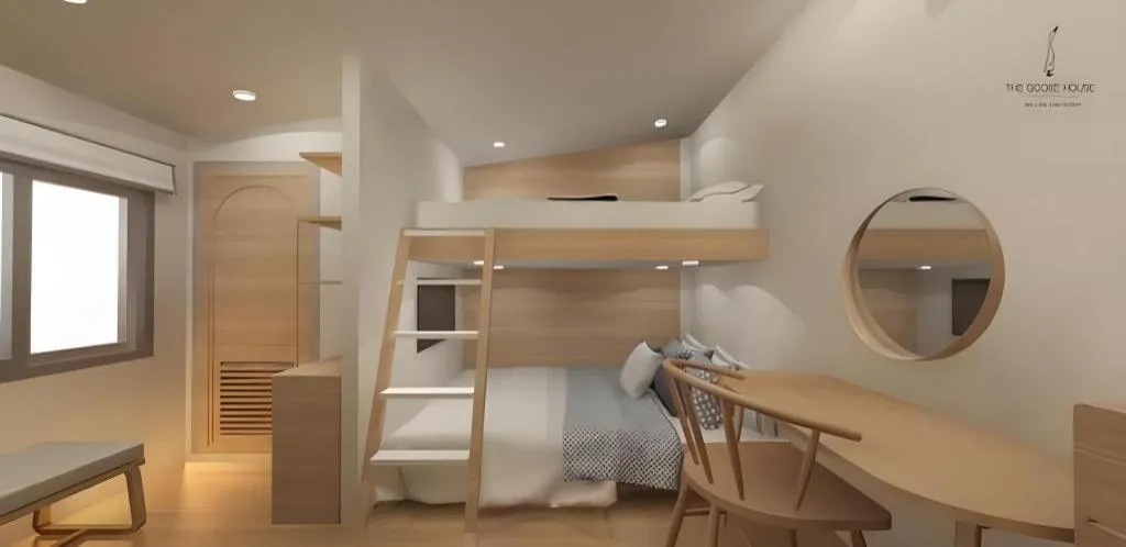 Bed in THE GOOSE HOUSE UBON