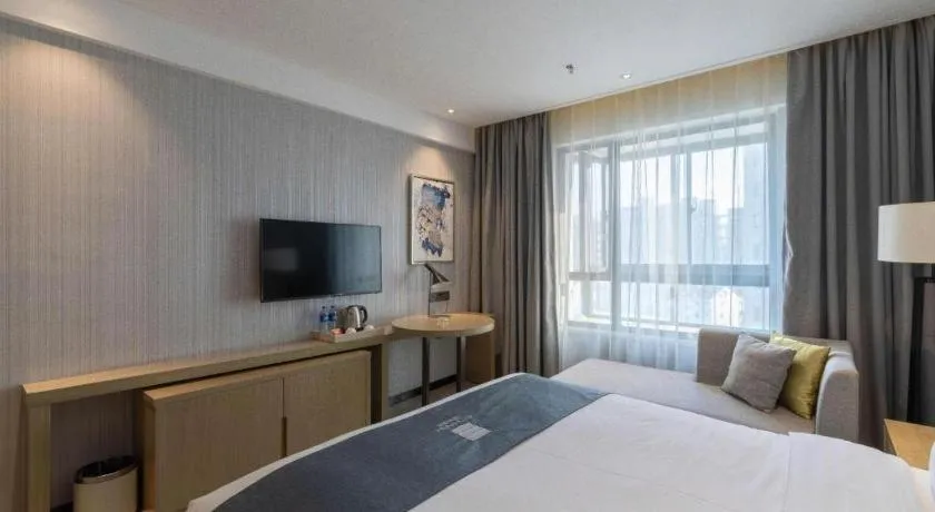 Bed in Echarm Hotel Nanchang Hongcheng Wangfujing