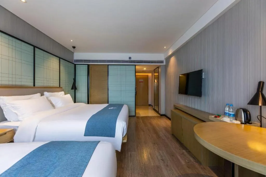 Bed in Echarm Hotel Nanchang Hongcheng Wangfujing