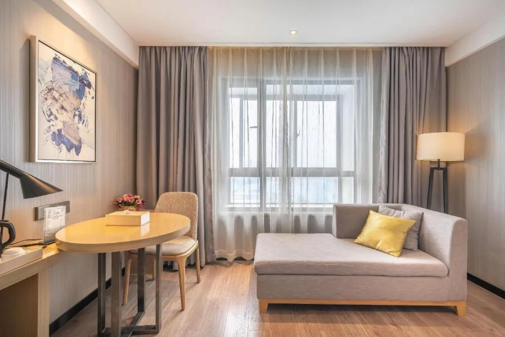 Bed in Echarm Hotel Nanchang Hongcheng Wangfujing