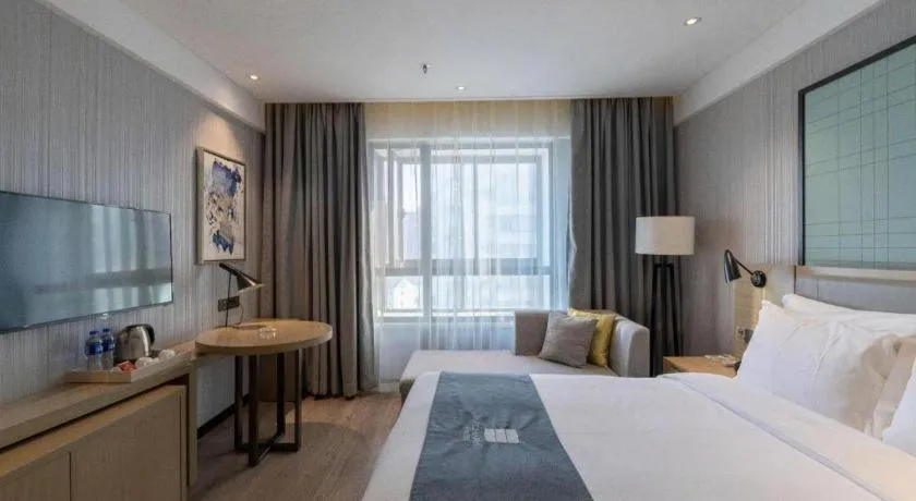 Bed in Echarm Hotel Nanchang Hongcheng Wangfujing