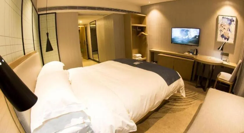 Bed in Echarm Hotel Nanchang Hongcheng Wangfujing