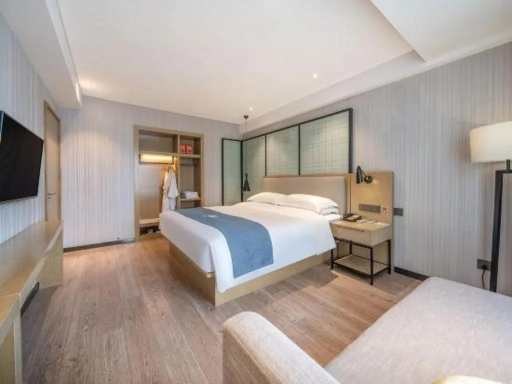 Bed in Echarm Hotel Nanchang Hongcheng Wangfujing