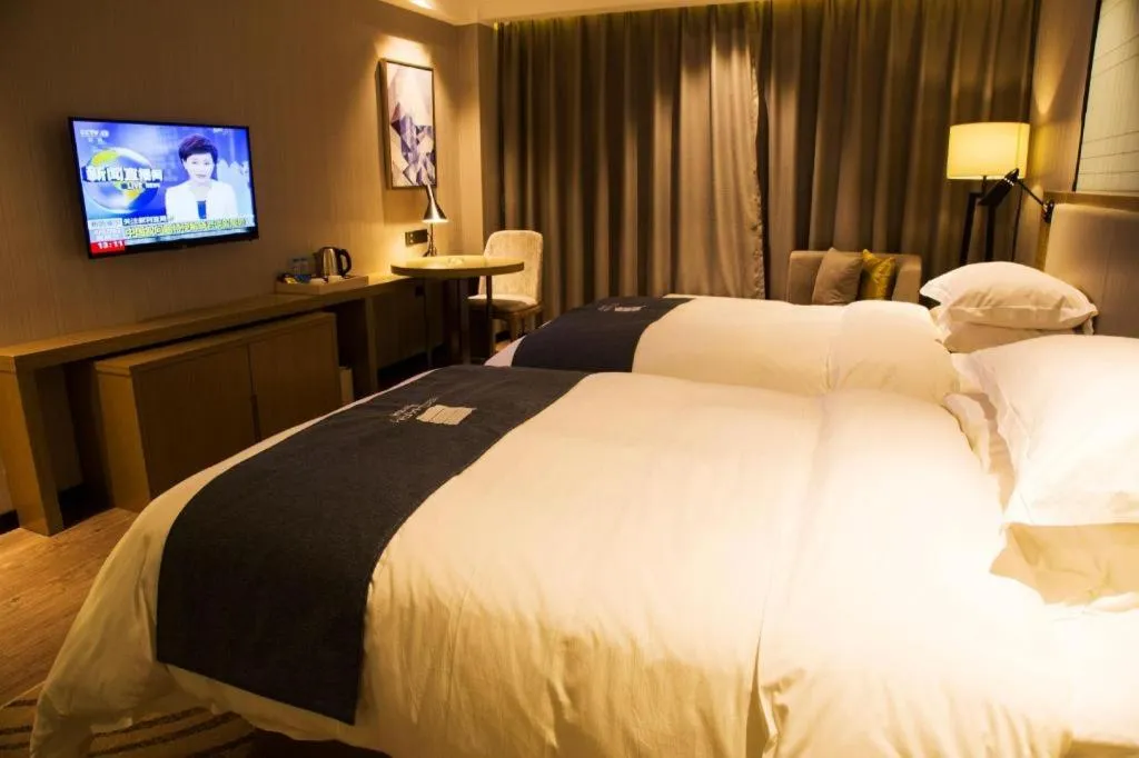 Bed in Echarm Hotel Nanchang Hongcheng Wangfujing