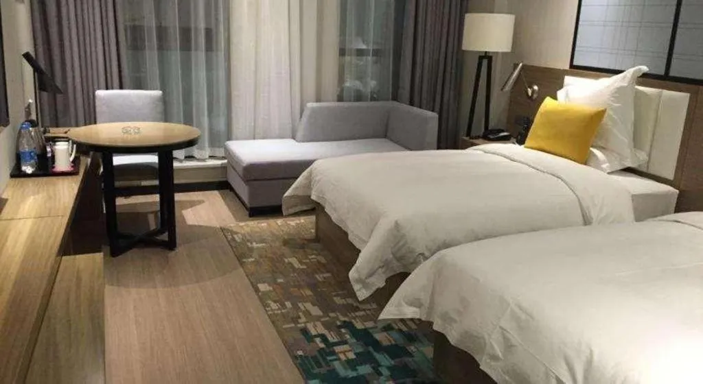 Bed in Echarm Hotel Nanchang Hongcheng Wangfujing