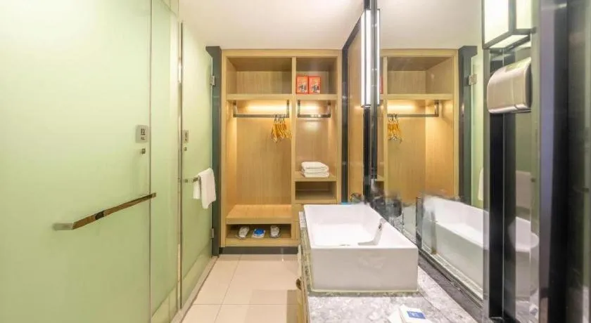 Bed in Echarm Hotel Nanchang Hongcheng Wangfujing