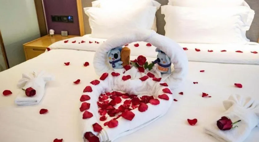 Bed in Lavande Hotel·Xishuangbanna Jinghong Songkran Square