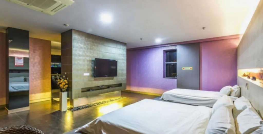 Bed in Qingdao Hengbo Hotel