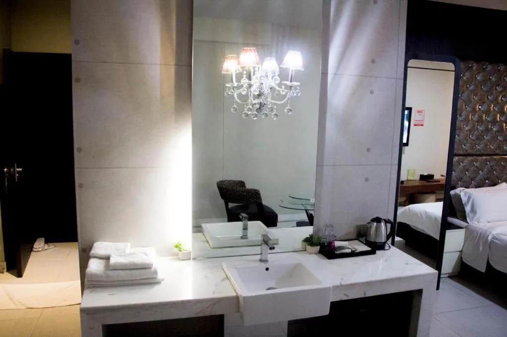 Bed in Qingdao Hengbo Hotel