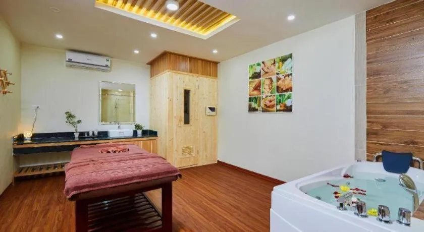 Bed in Marissa Hotel & Spa Hai Tien