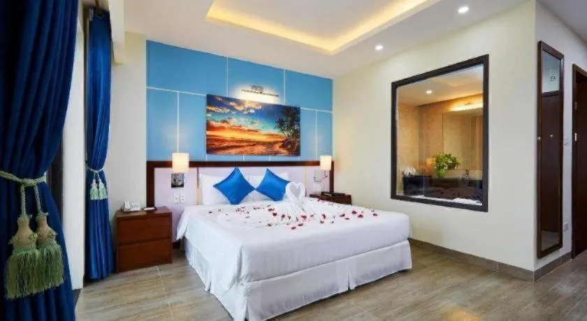 Bed in Marissa Hotel & Spa Hai Tien