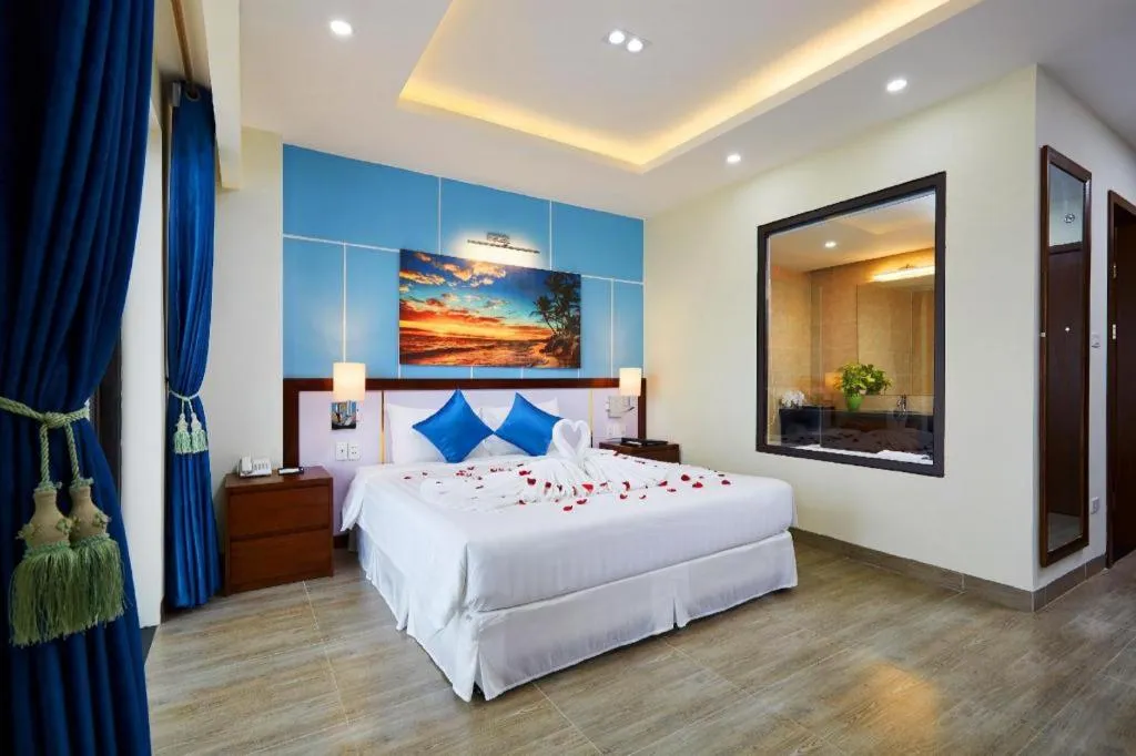 Bed in Marissa Hotel & Spa Hai Tien