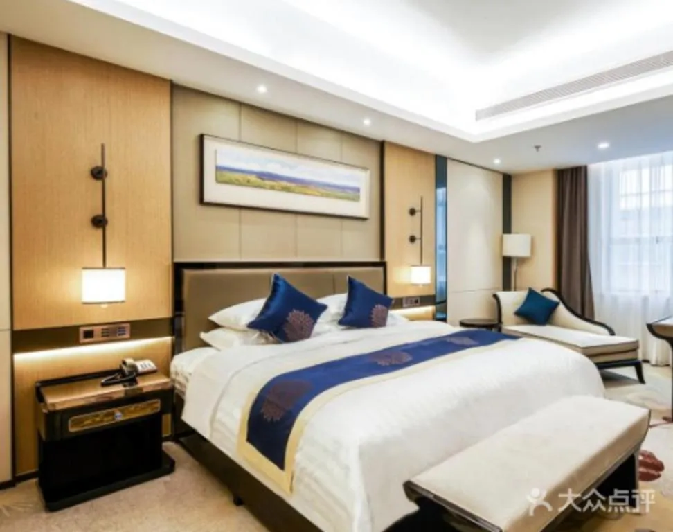 Bed in Qingshan Hotel Baotou