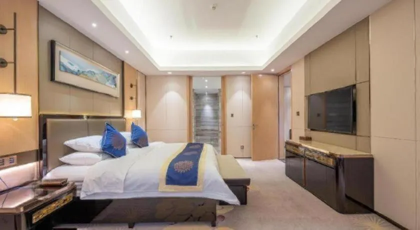 Bed in Qingshan Hotel Baotou