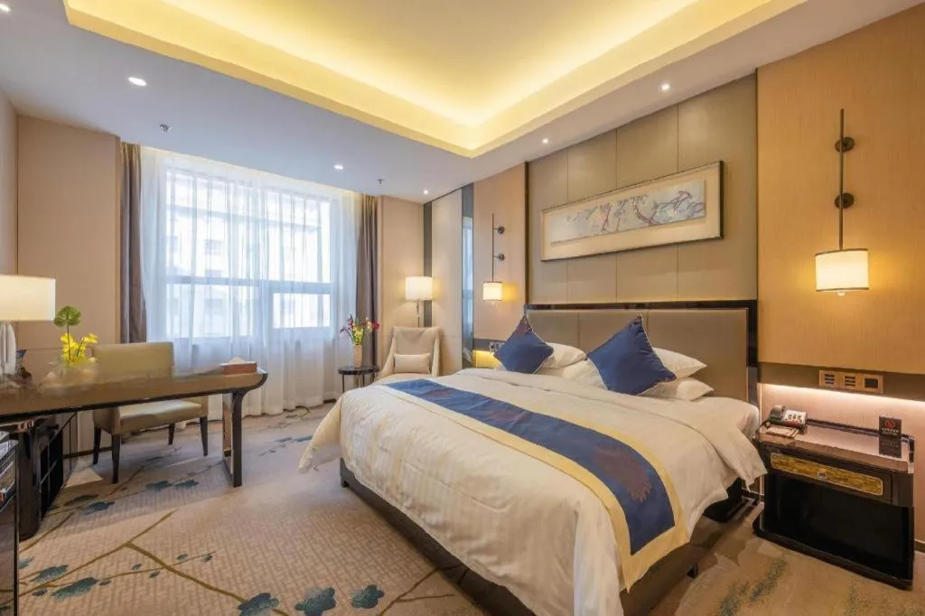 Bed in Qingshan Hotel Baotou