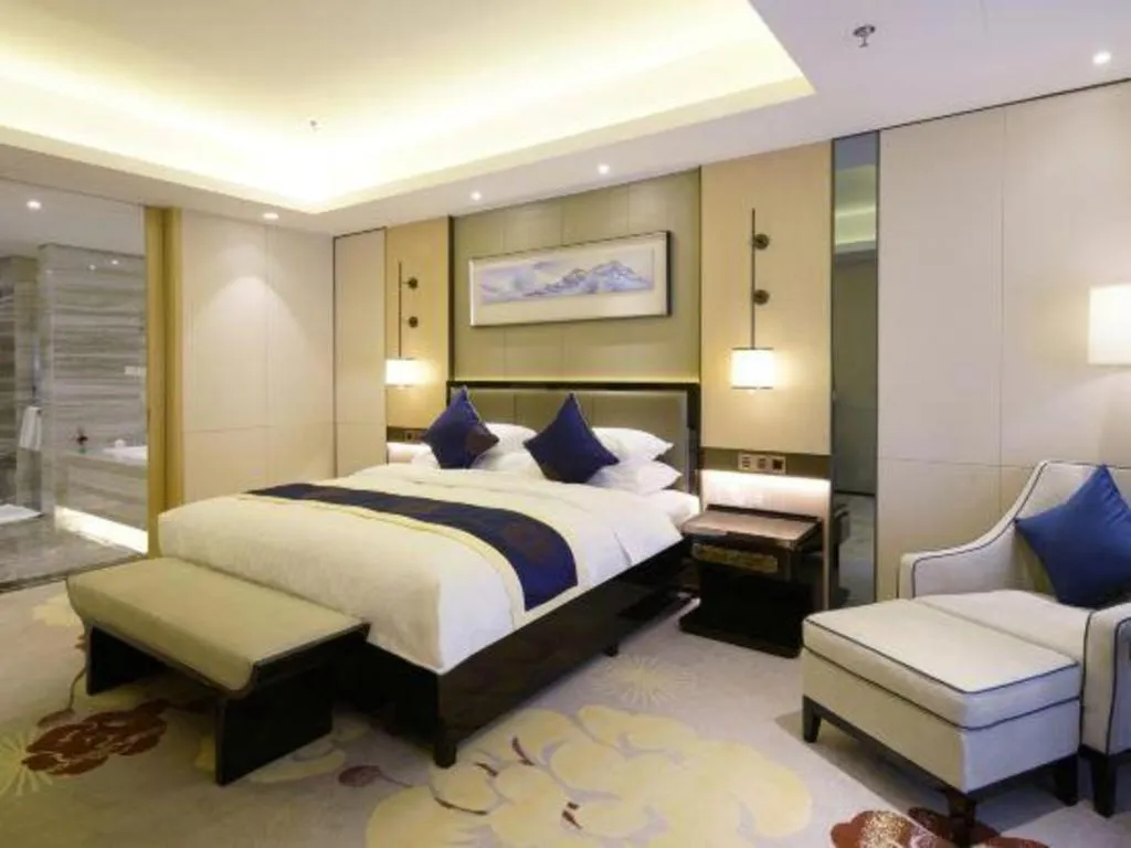 Bed in Qingshan Hotel Baotou