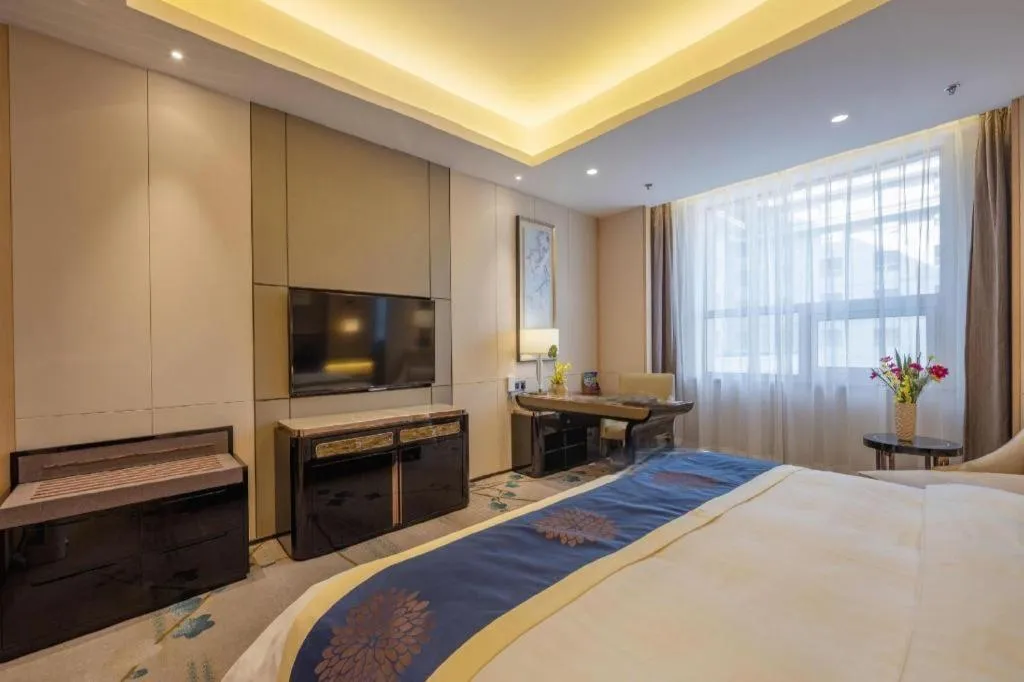Bed in Qingshan Hotel Baotou