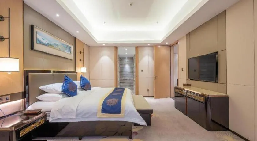 Bed in Qingshan Hotel Baotou