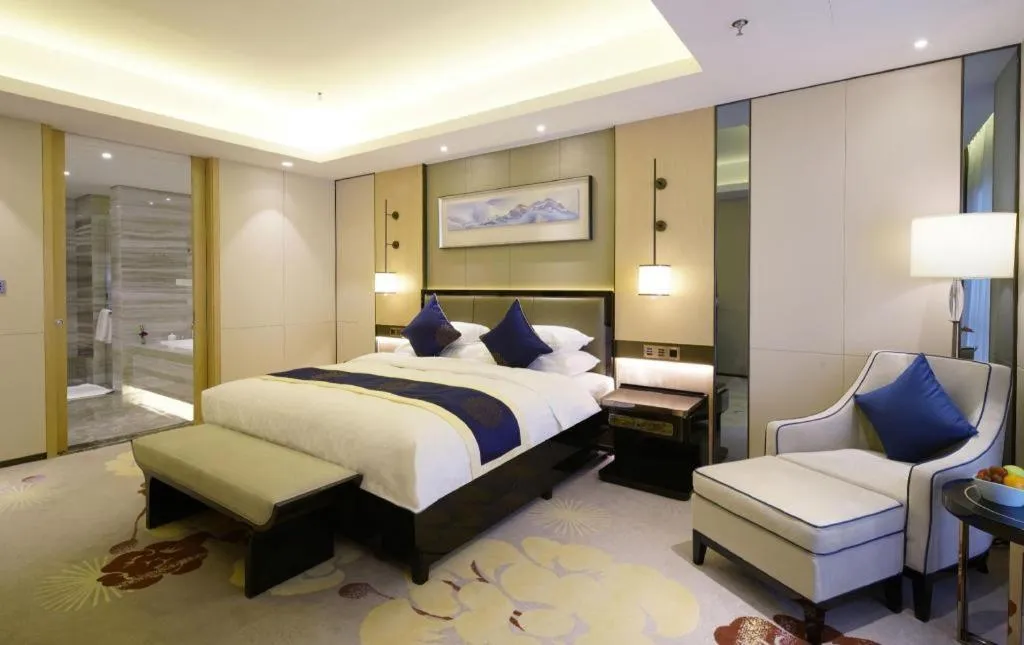 Bed in Qingshan Hotel Baotou