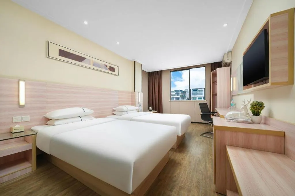 Bed in City Comfort Inn Nanning Langdong Changhu