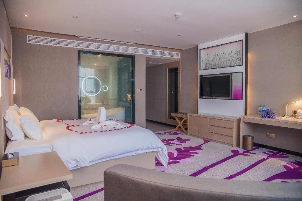 Bed in Lavande Hotel Jinzhou Gong'an RT-Mart Chinese Medicine Hospital