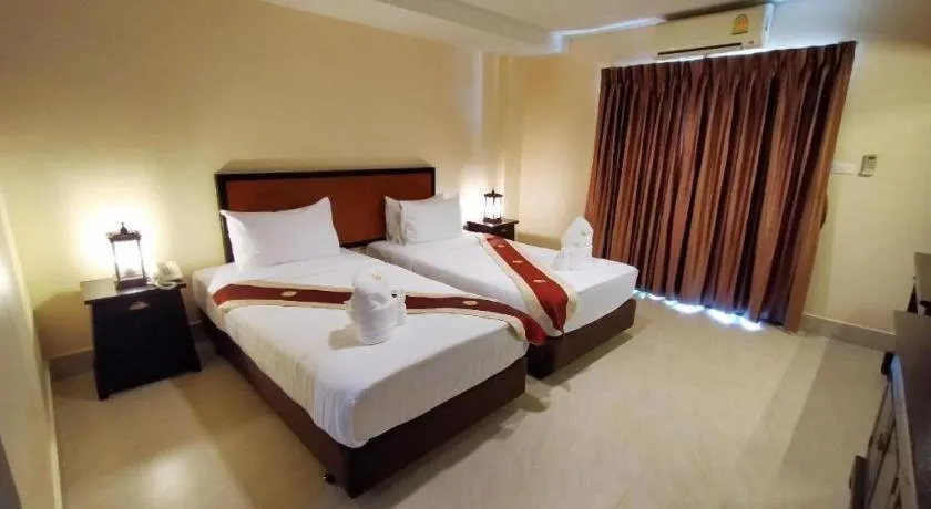 Bed in Rayong Lanna Hotel