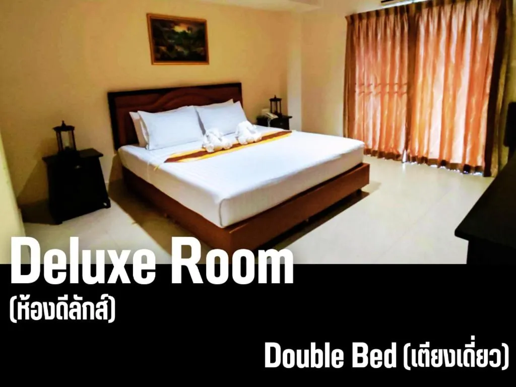 Bed in Rayong Lanna Hotel