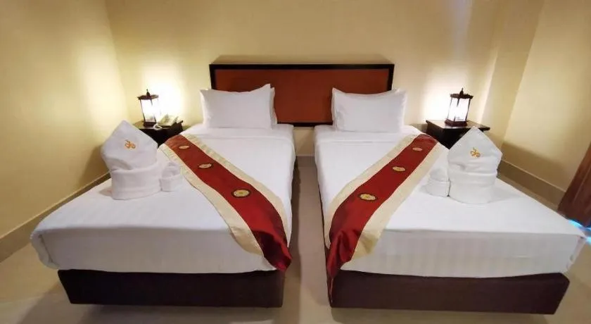 Bed in Rayong Lanna Hotel