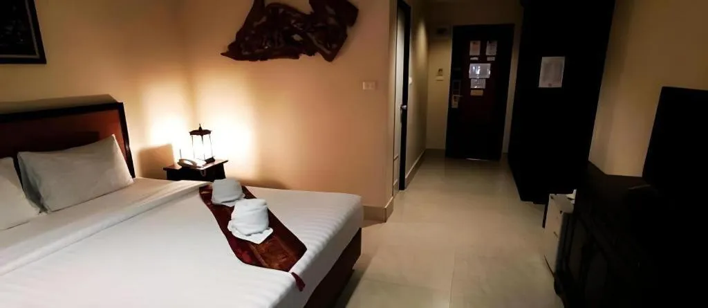 Bed in Rayong Lanna Hotel