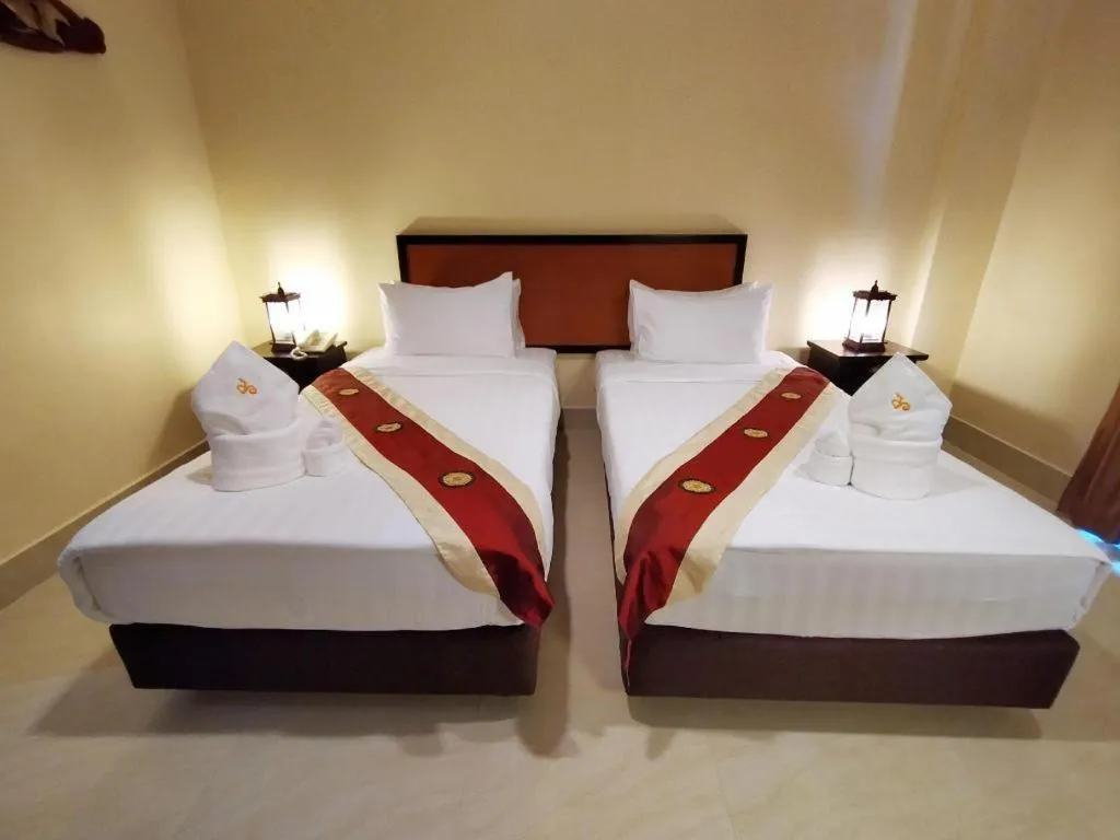 Bed in Rayong Lanna Hotel