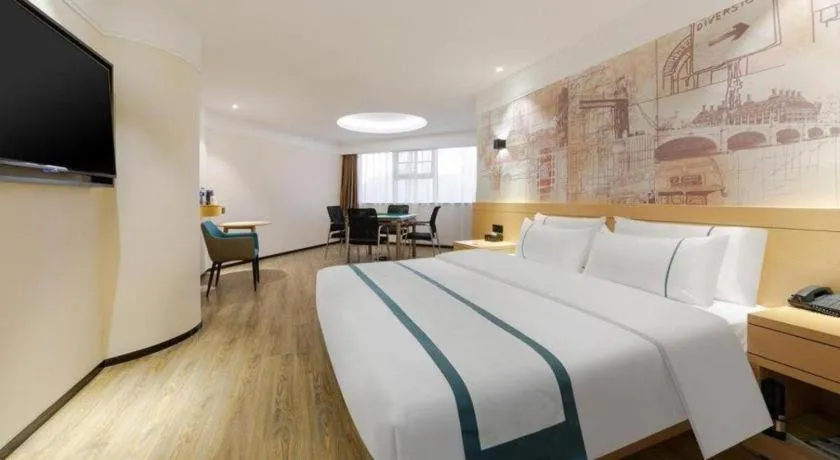 Bed in City Comfort Inn Wuhan Badajia Heping Park Metro Station