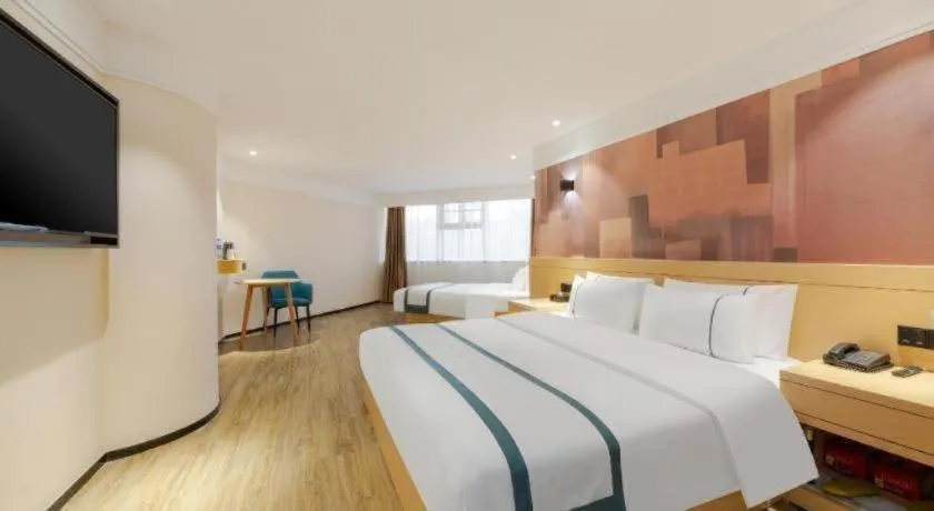 Bed in City Comfort Inn Wuhan Badajia Heping Park Metro Station