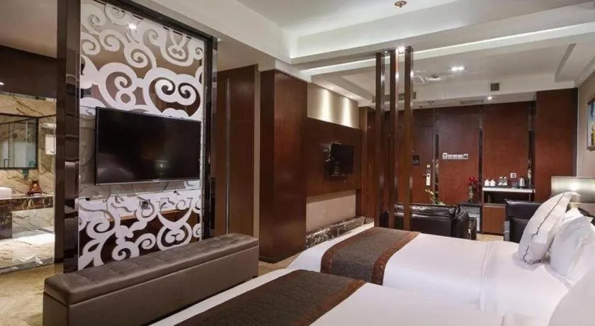 Bed in Liwan International Hotel Chengdu