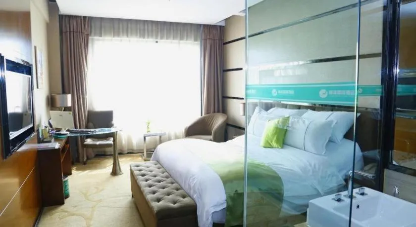 Bed in Liwan International Hotel Chengdu