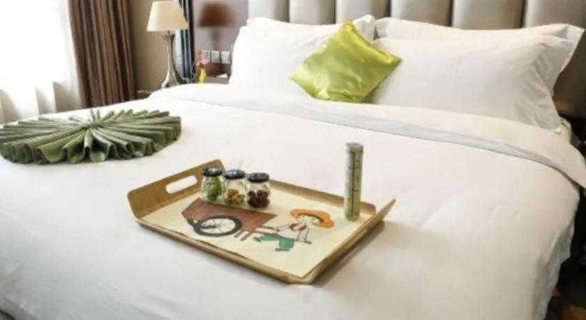 Bed in Liwan International Hotel Chengdu