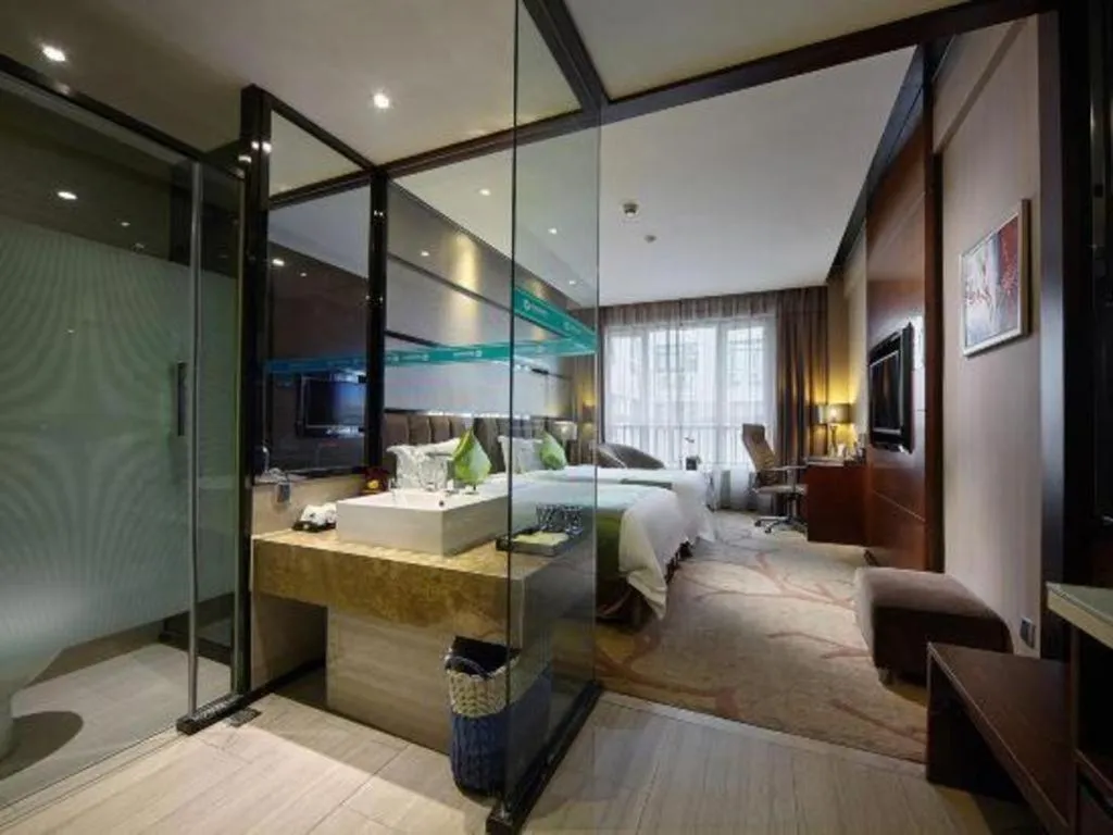 Bed in Liwan International Hotel Chengdu