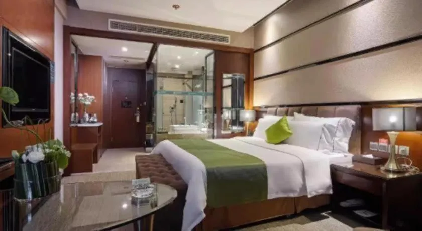 Bed in Liwan International Hotel Chengdu